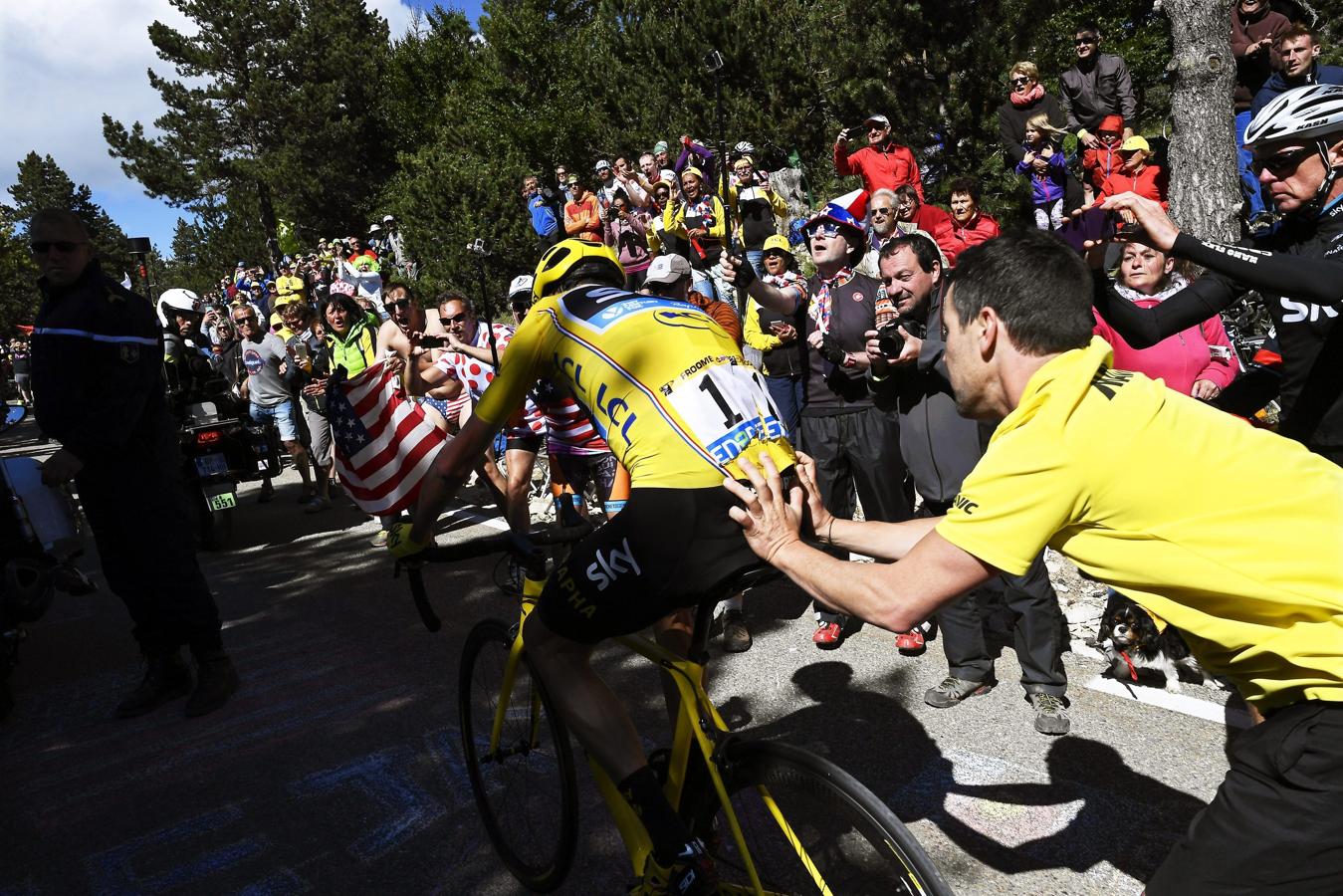 La grave caída de Froome, en imágenes