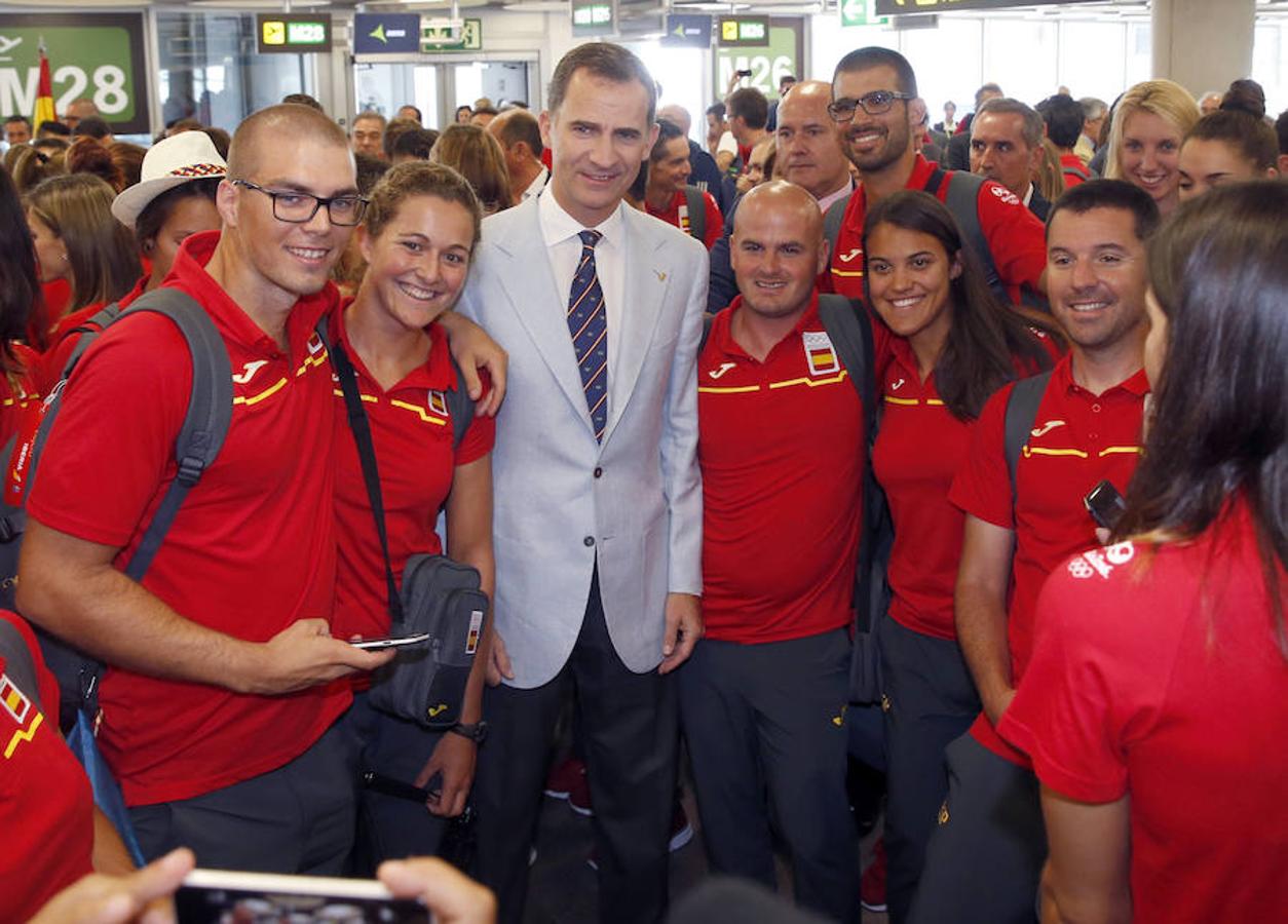 La despedida de los Reyes al equipo olímpico español de Río, en imágenes. 