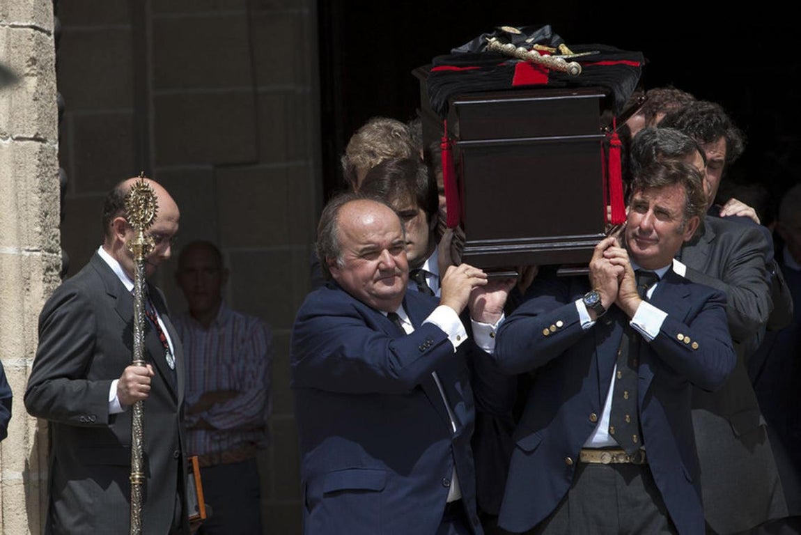 Funeral del empresario y rejoneador Fermín Bohórquez en Jerez