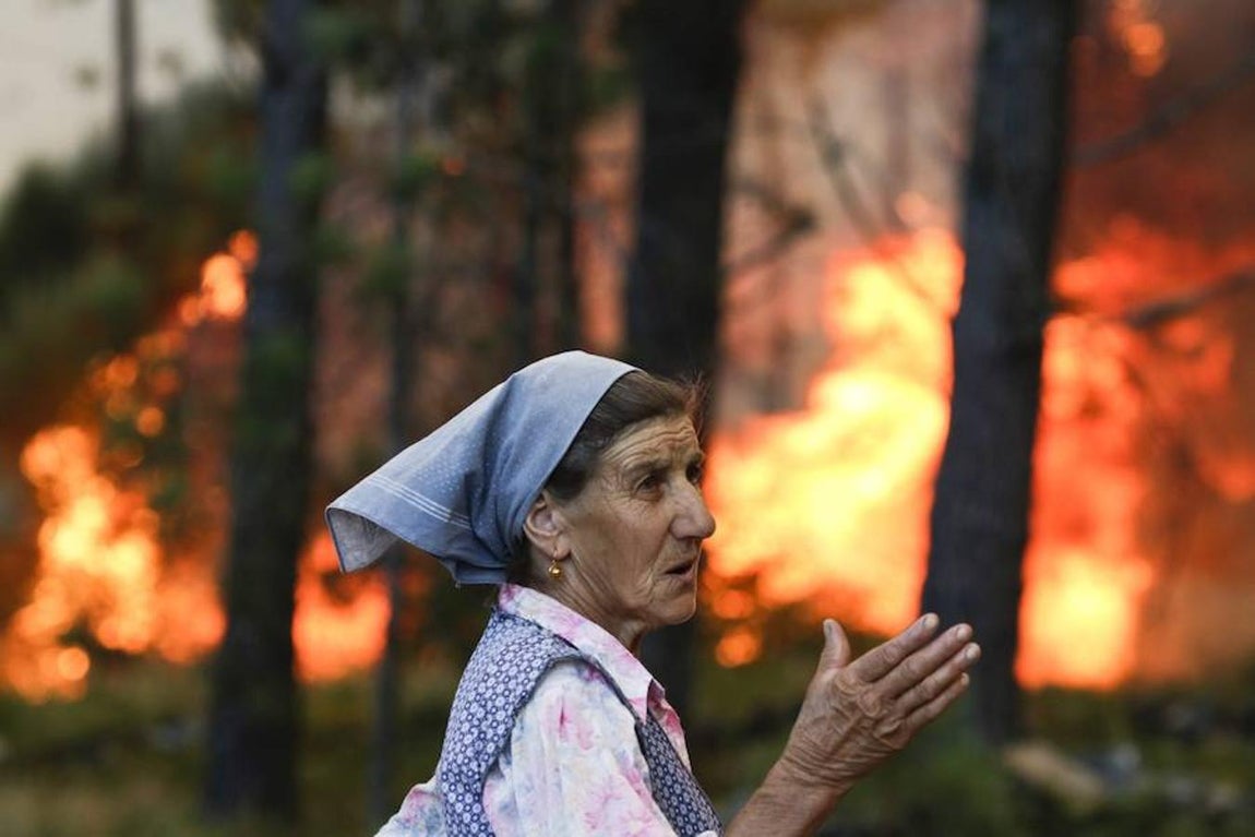 Los incendios forestales que asolan Portugal