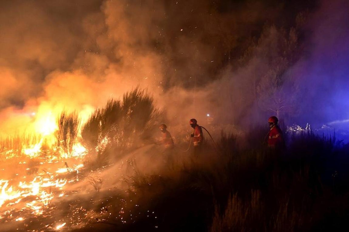 Los incendios forestales que asolan Portugal