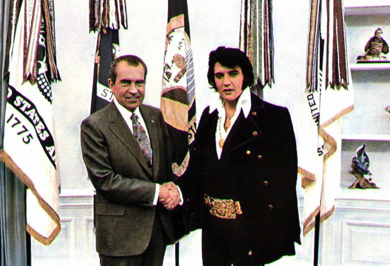 Elvis, con el presidente de los Estados Unidos Richard Nixon