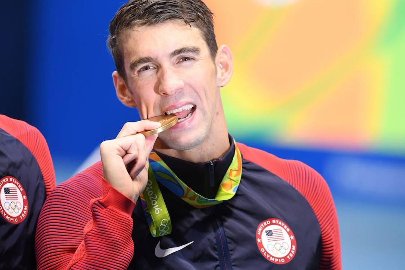 Phelps ya se ha colgado 25 medallas olímpicas. 21 de ellas fueron de oro. 