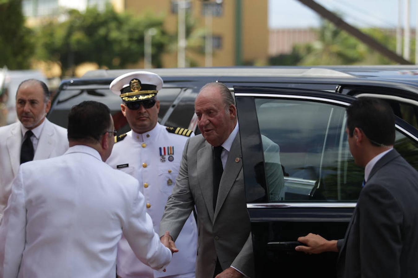 El Rey emérito llega al acto de investidura del presidente de República Dominicana, Danilo Medina. 