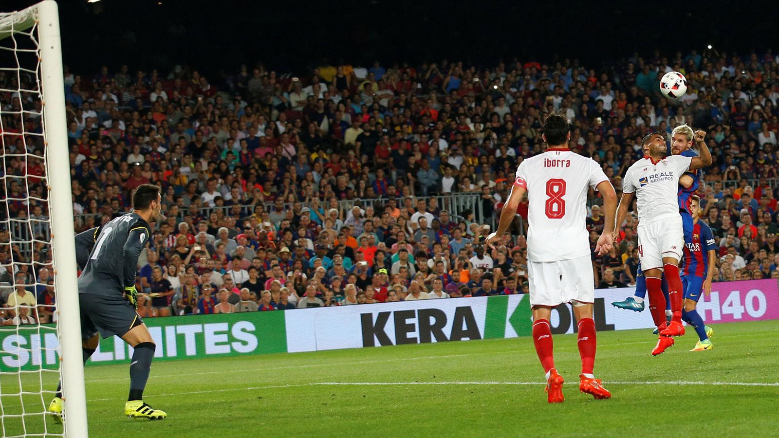 El Sevilla pierde ante un Barcelona crecido en casa