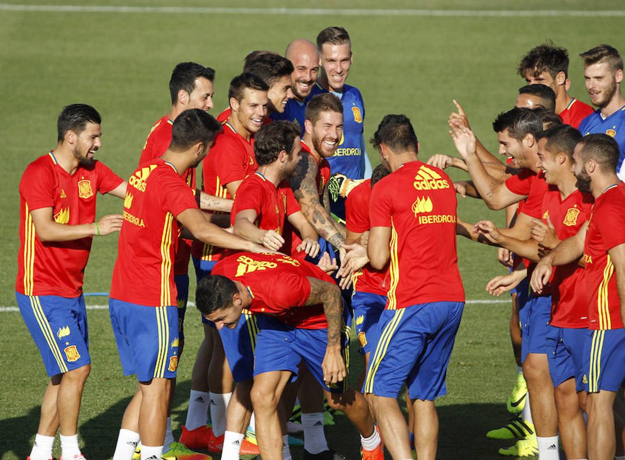 El primer día de Lopetegui con la selección, en imágenes