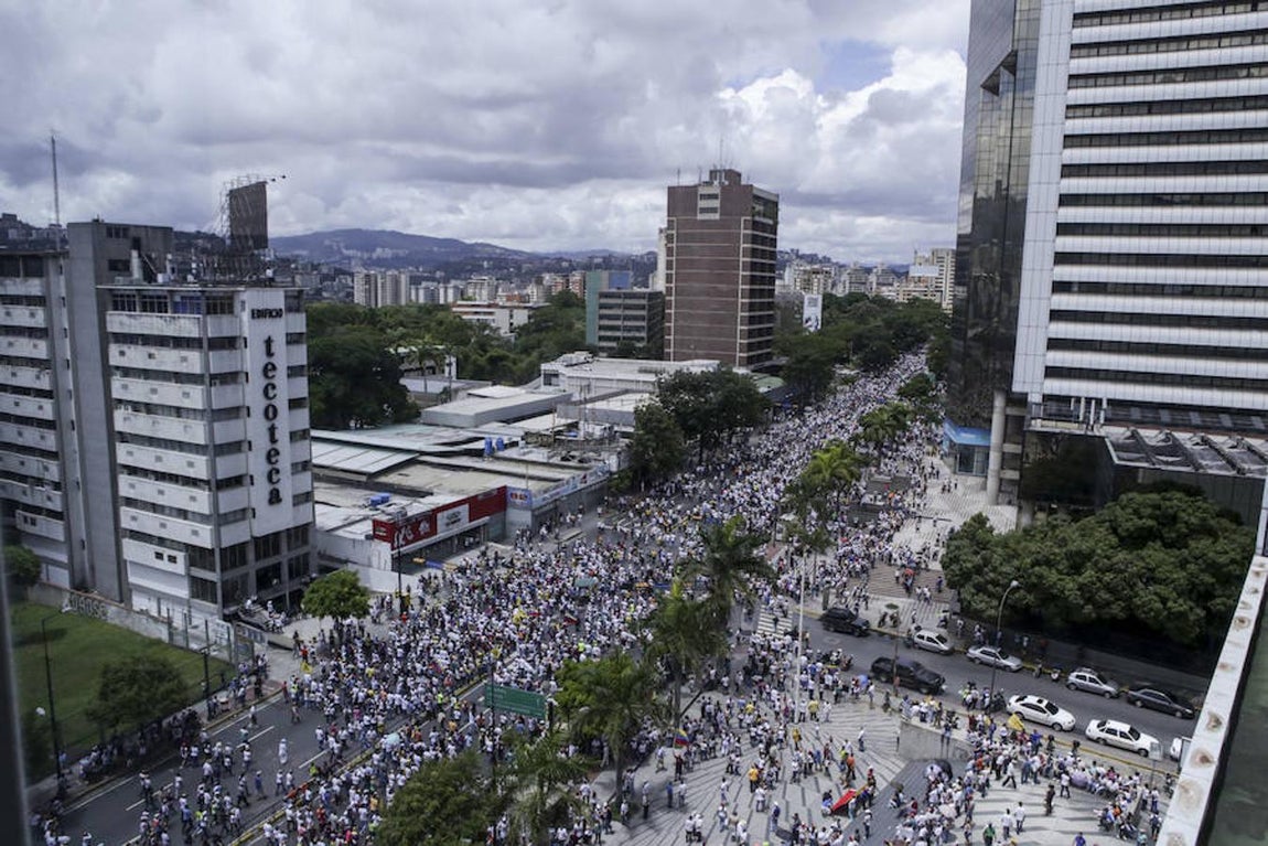 Vista panorámica de la «Toma de Caracas». 