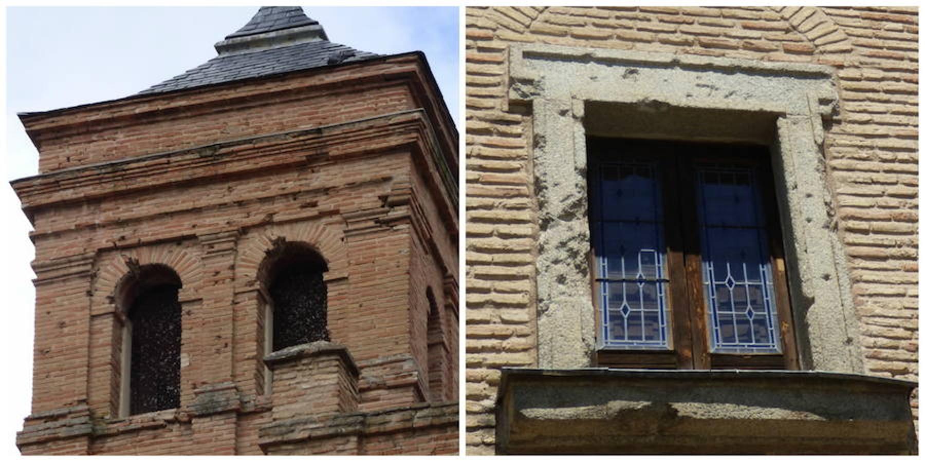 Puerta del Cambrón en 2016. Restos del asalto efectuado el 28 de septiembre de 1936