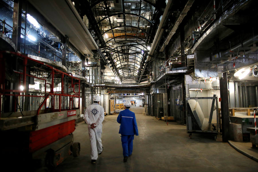 Fotogalería: Así se construye un megabarco de 1.000 millones de euros
