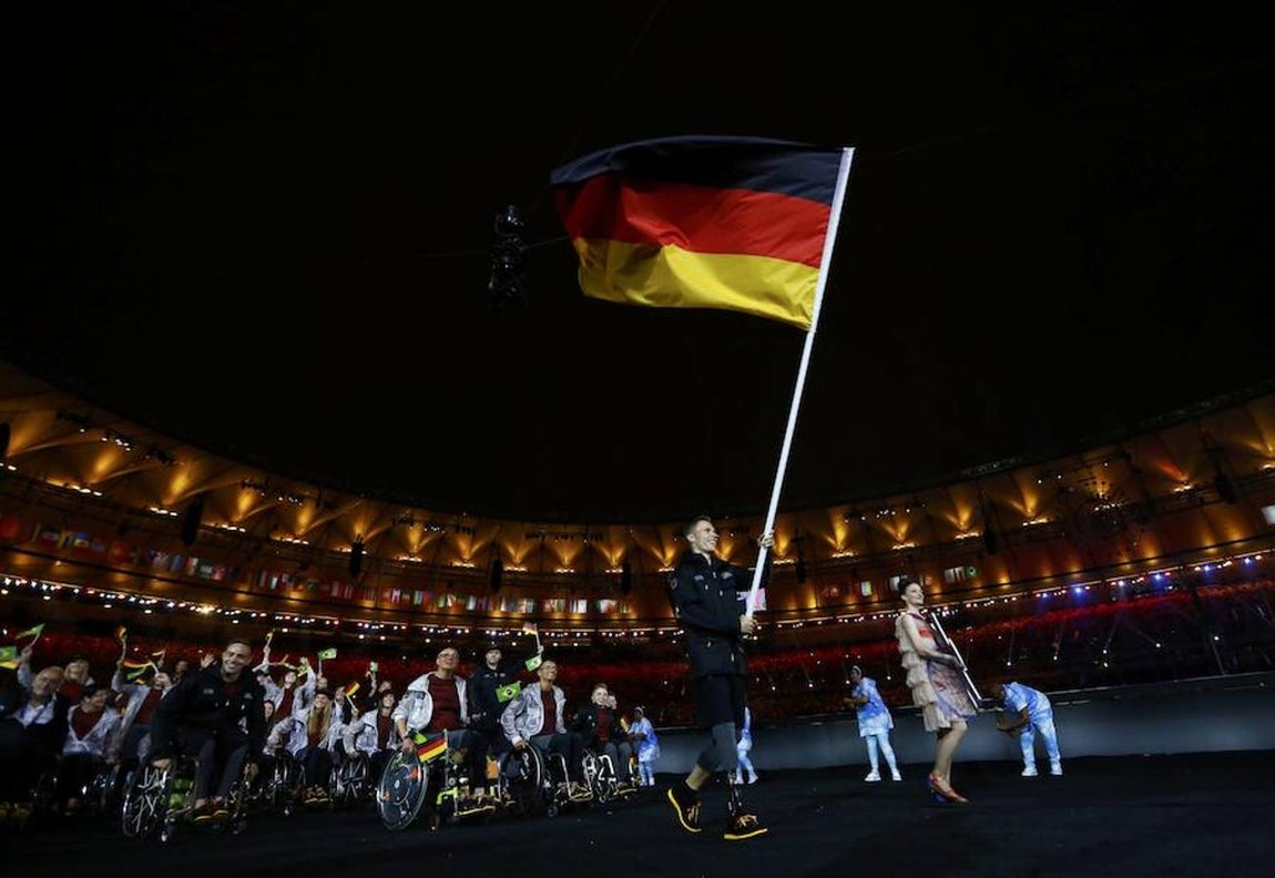 Alemania abriendo Europa. Como es habitual, el país germano fue el primer socio europeo en desfilar por la pista de delegaciones, abriendo el camino a todos los demás
