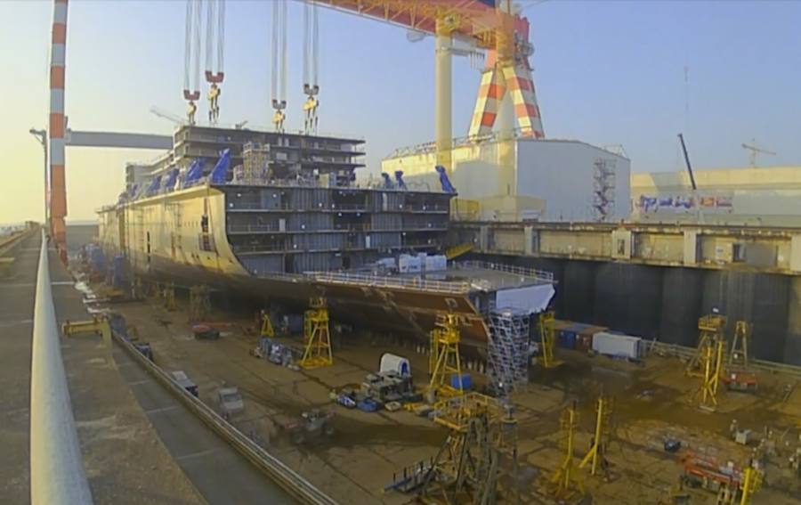 Fotogalería: Así se construye un megabarco de 1.000 millones de euros