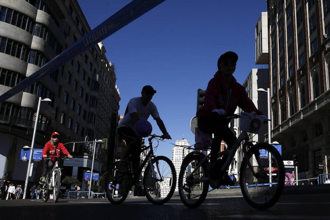 Los ciclistas también han tenido protagonismo hoy. 
