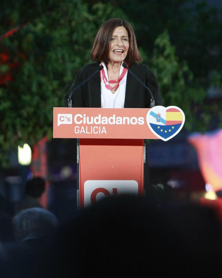 Galicia-Ciudadanos. Cristina Losada ha cerrado la campaña en La Coruña