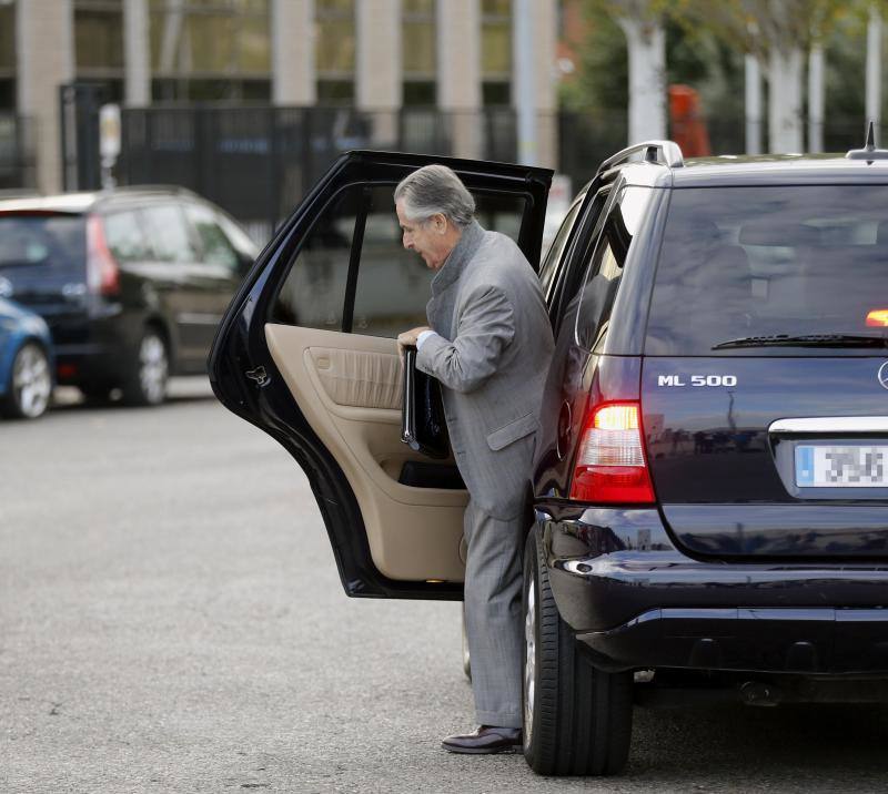 El expresidente de Caja Madrid Miguel Blesa a su llegada a la sede de la Audiencia Nacional. 
