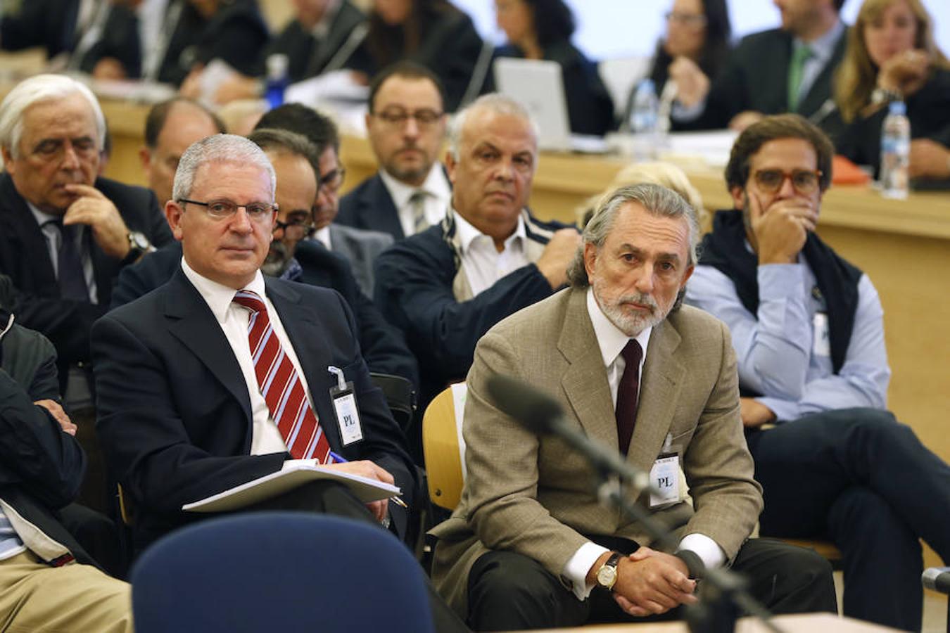 Francisco Correa y Pablo Crespo, durante el juicio. 