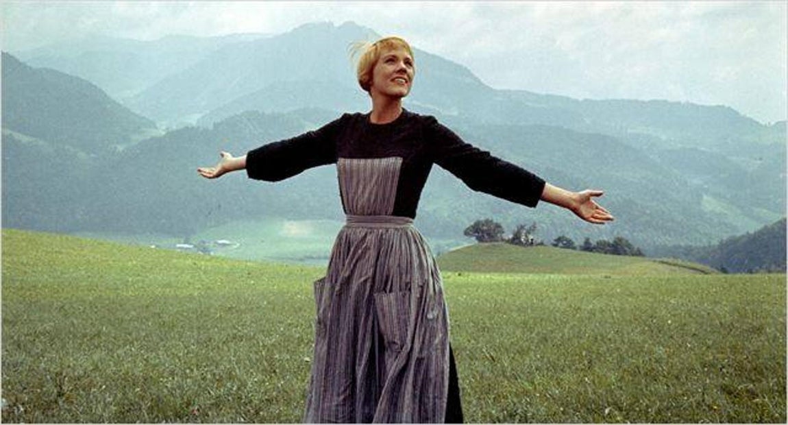 Julie Andrews en «Sonrisas y lágrimas». 