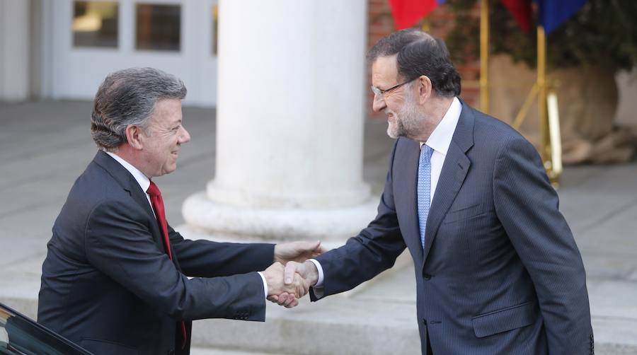 Juan Manuel Santos, Premio Nobel de la Paz 2016, en imágenes. El mandatario colombiano ha tenido una fuerte presencia en España en los últimos años, su última visita de Estado data de marzo de 2015