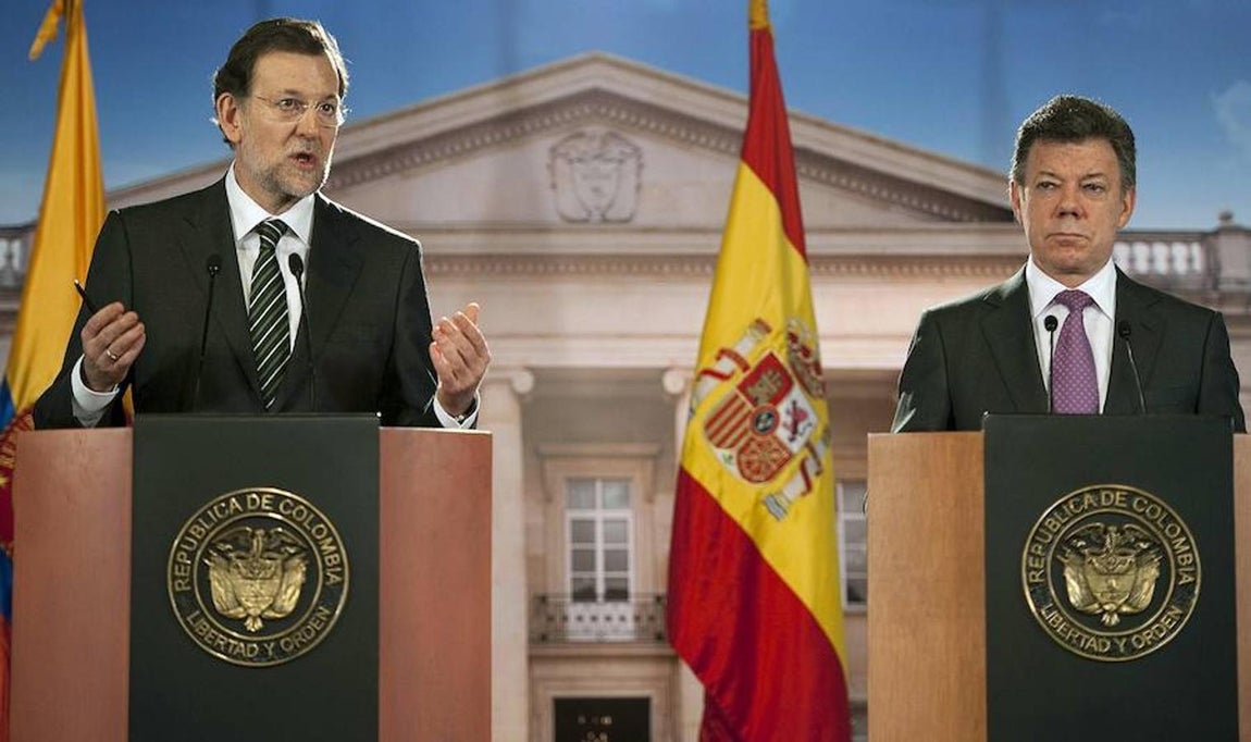 Juan Manuel Santos, Premio Nobel de la Paz 2016, en imágenes. Rajoy fue recibido, por primera vez, por el presidente colombiano en abril de 2012