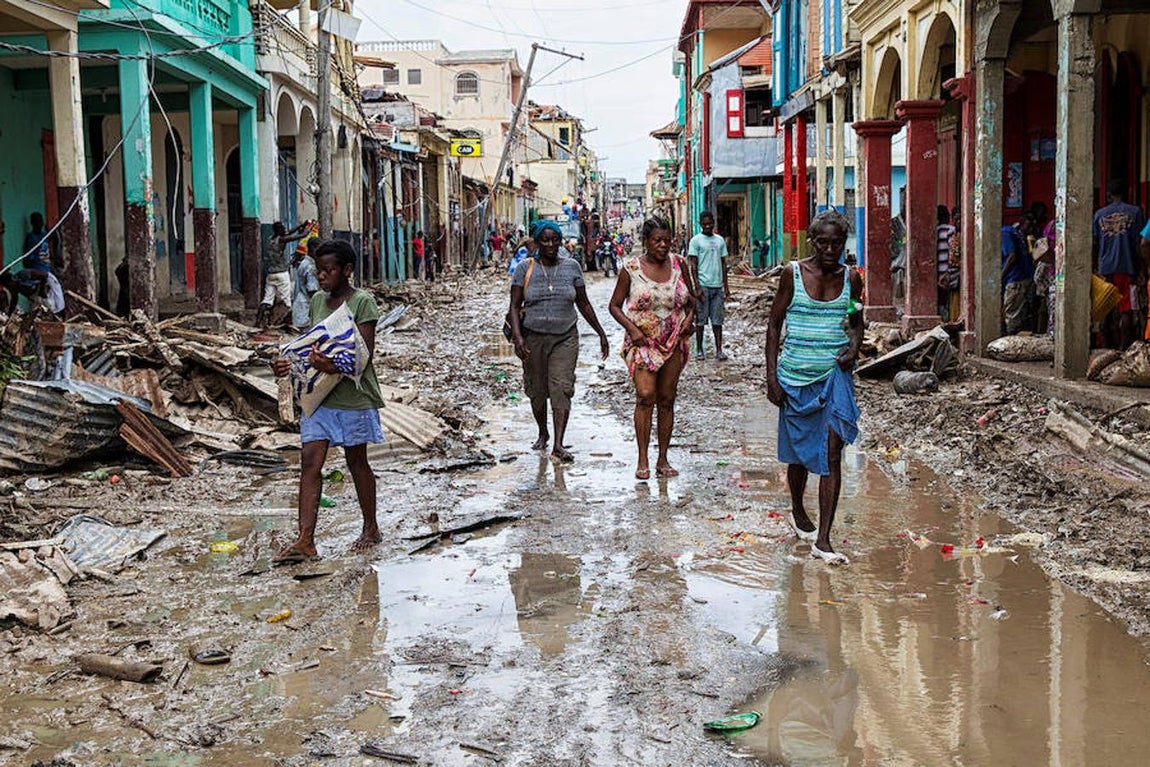 En imágenes: Las consecuencias del paso del huracán Matthew