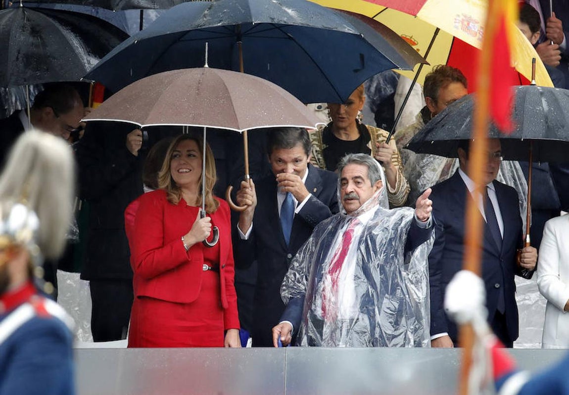 Susana Díaz, Javier Fernández y Miguel Ángel Revilla. 