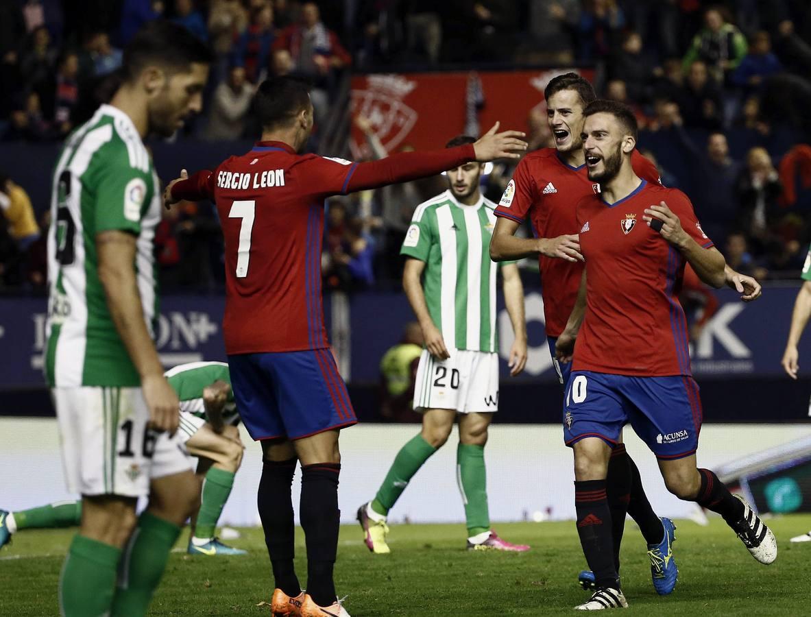 Las mejores imágenes de la victoria del Betis frente al Osasuna