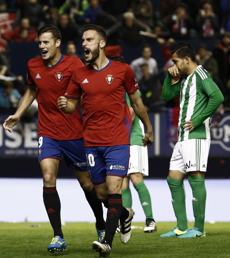 Las mejores imágenes de la victoria del Betis frente al Osasuna