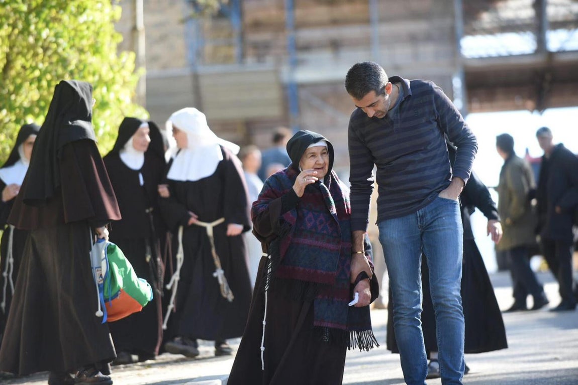 Las monjas que habitaban en la catedral de San Benedetto han sido evacuadas a tiempo. 