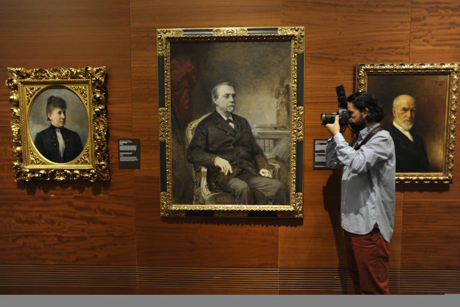 Los magníficos retratos de la colección, en el centro Cánovas. 