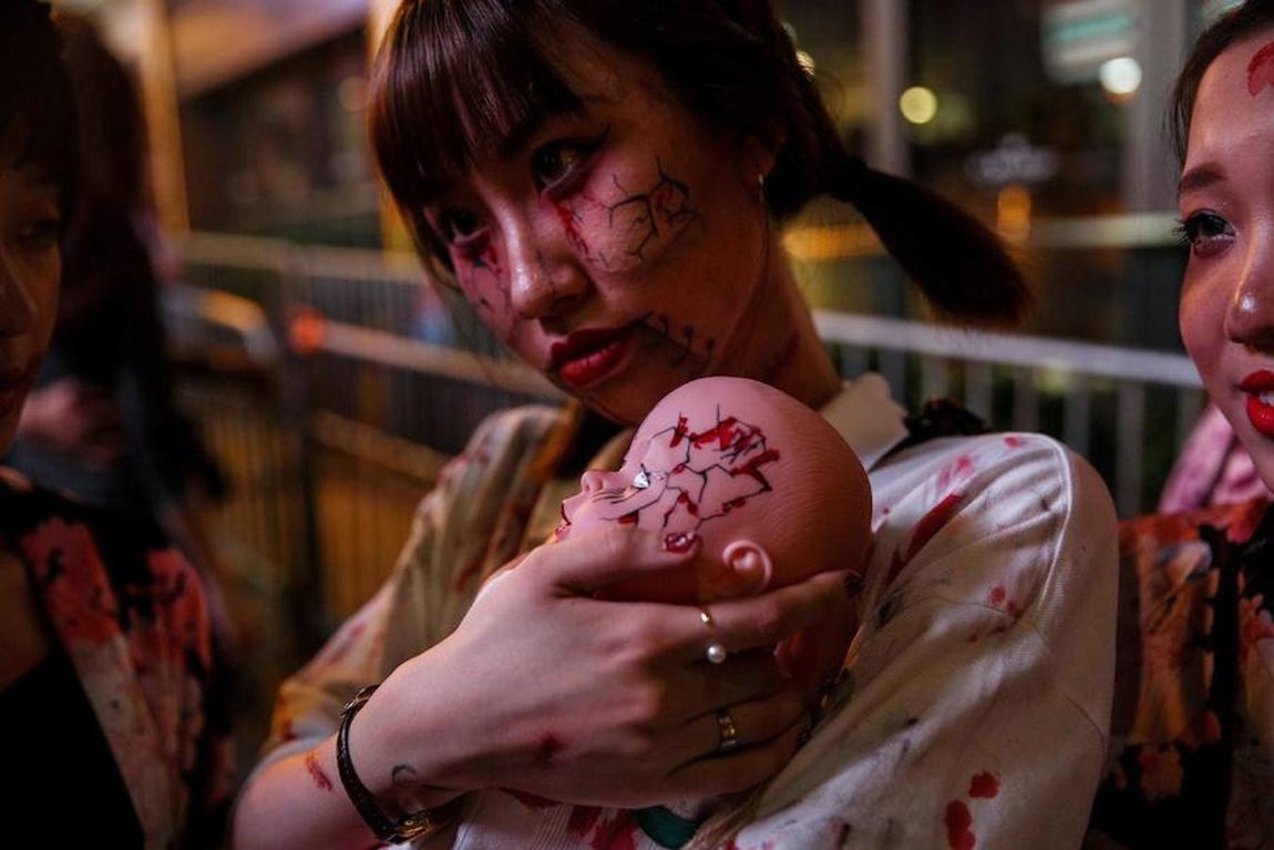Así fue la celebración de Halloween en Hong Kong. 