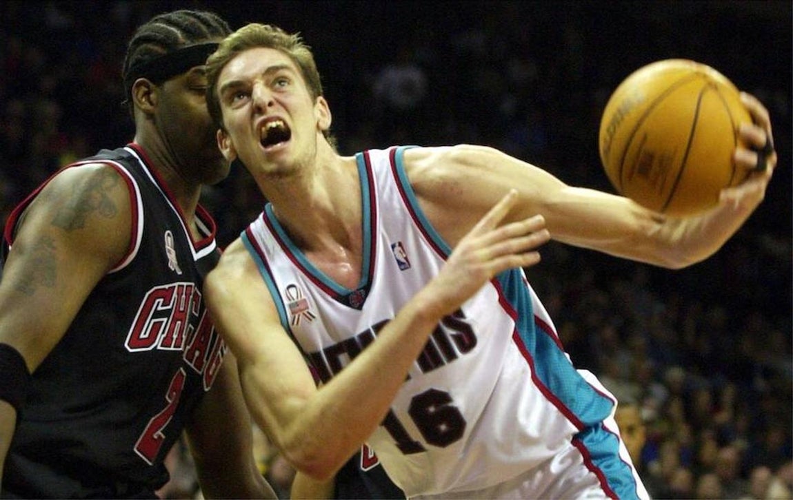 Así se ha transformado Pau Gasol desde que debutó en la NBA