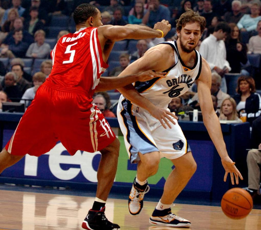 Así se ha transformado Pau Gasol desde que debutó en la NBA