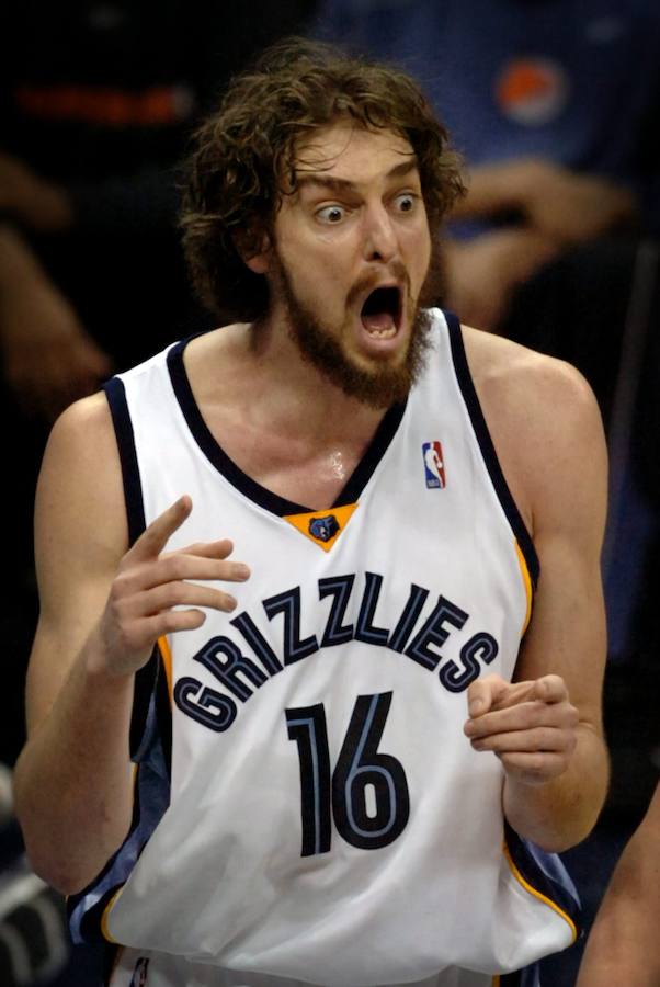 Así se ha transformado Pau Gasol desde que debutó en la NBA