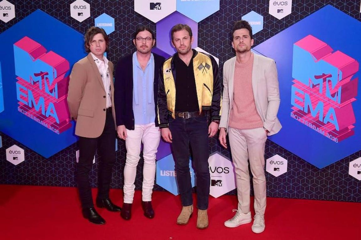 Matthew Followill, Nathan Followill, Caleb Followill and Jared Followill del grupo «The Kings Of Leon». 
