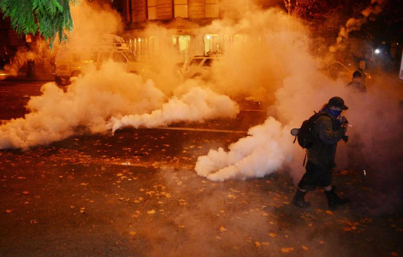 Imagen de protestas en Portland (Oregón). 