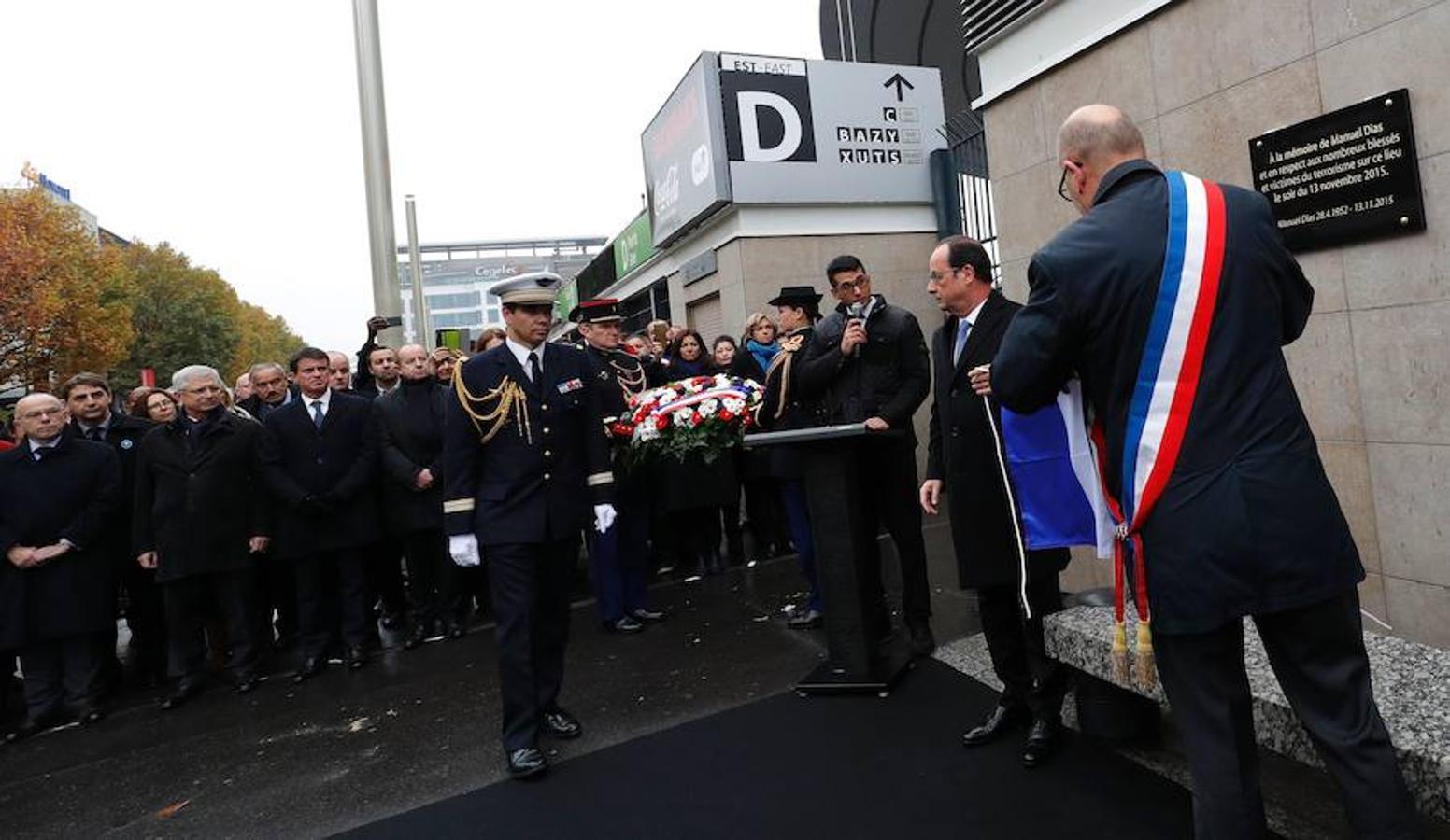 Homenaje a las víctimas de los atentados de París del 13 de noviembre un año después. 