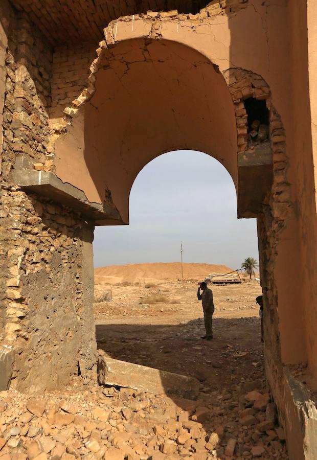 La antigua ciudad de Nimrud, destruida por Daesh. 