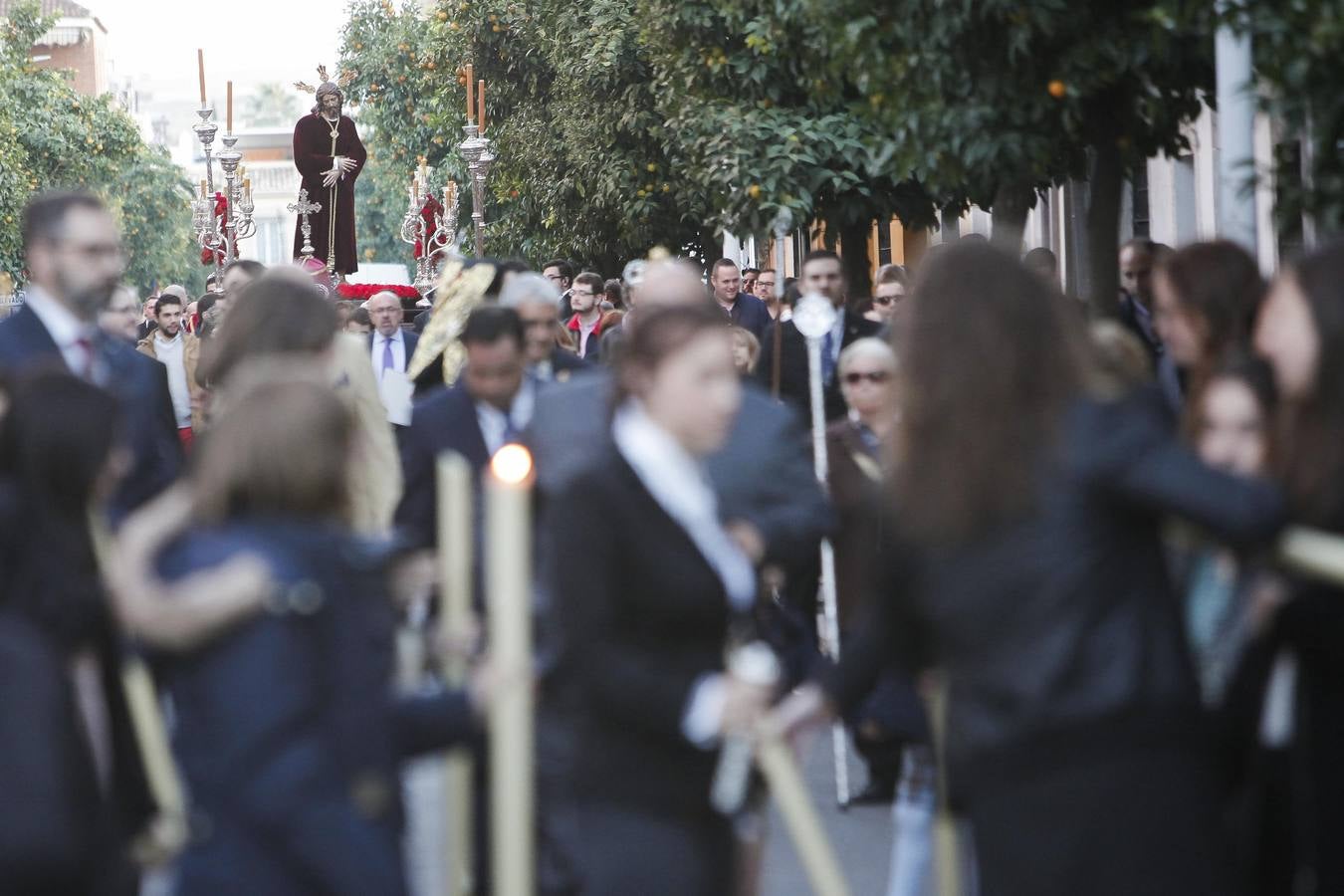 Estampas del Vía Crucis del Señor del Silencio a la Catedral de Córdoba