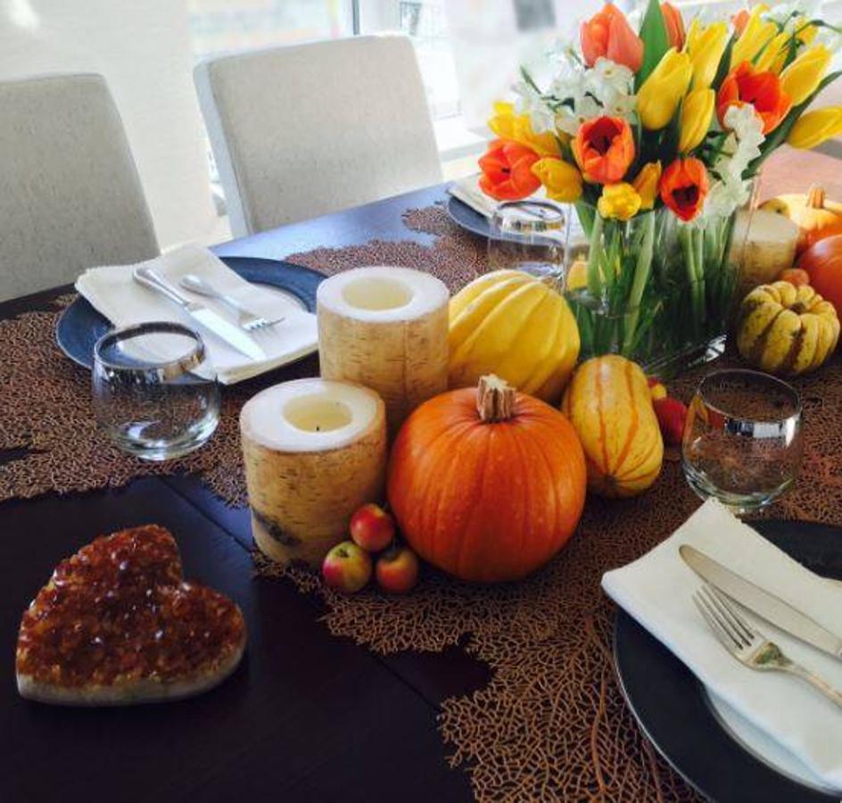 Gigi Hadid. La modelo ha puesto mucho énfasis en los centros de mesa, muy otoñales