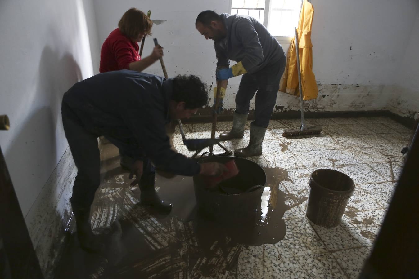 La lluvia inunda las zonas rurales de La Janda