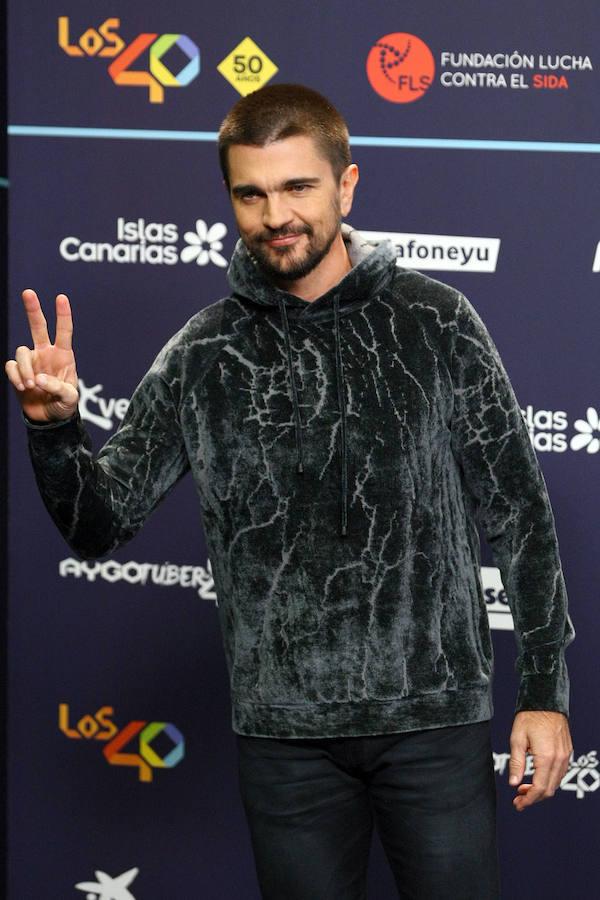 Juanes, a su llegada. 