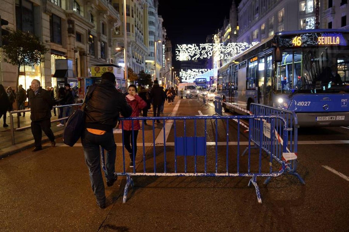 Las vallas impiden el paso de los vehículos. 