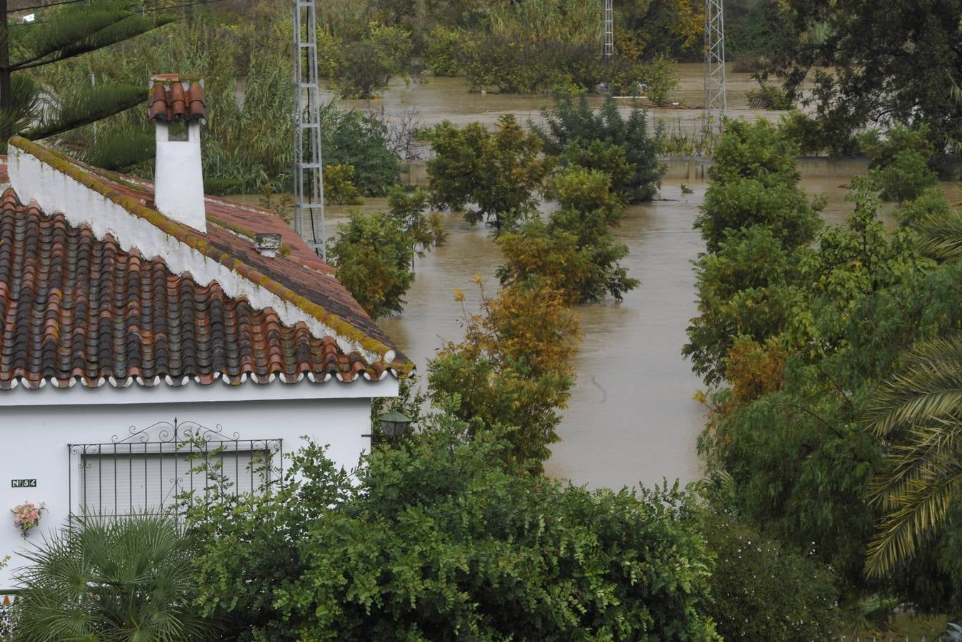 La lluvia arrasa en Málaga