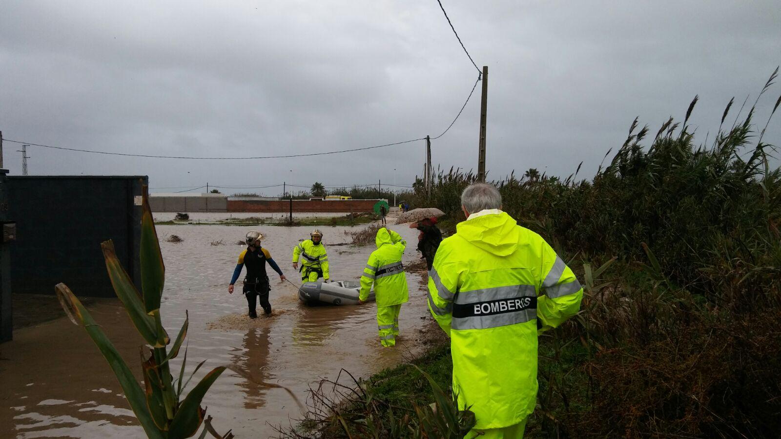 El temporal de lluvia castiga el Campo de Gibraltar