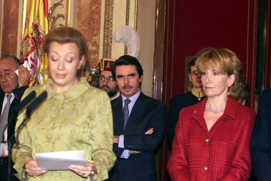 Luisa Fernanda Rudi, José María Aznar y Esperanza Aguirre. 