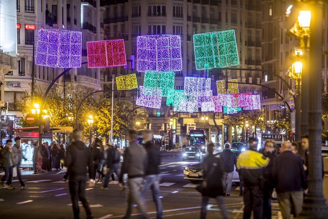 Así luce Valencia de Navidad. 