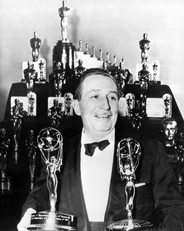 Walt Disney es la persona que más premios Oscar ha ganado: 22