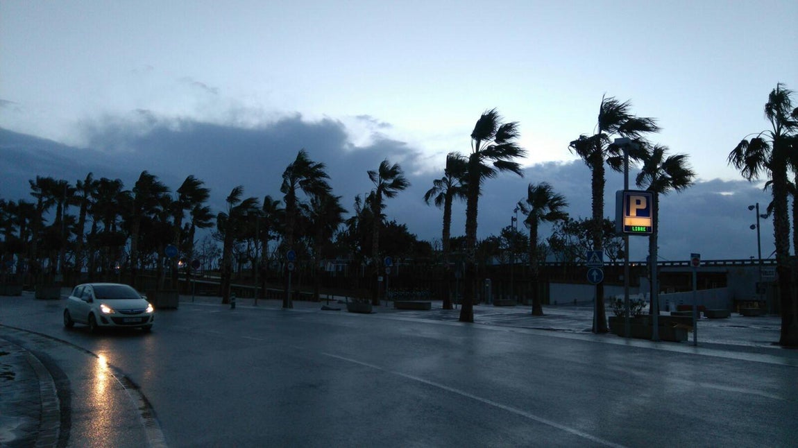 Temporal de levante en Valencia. 