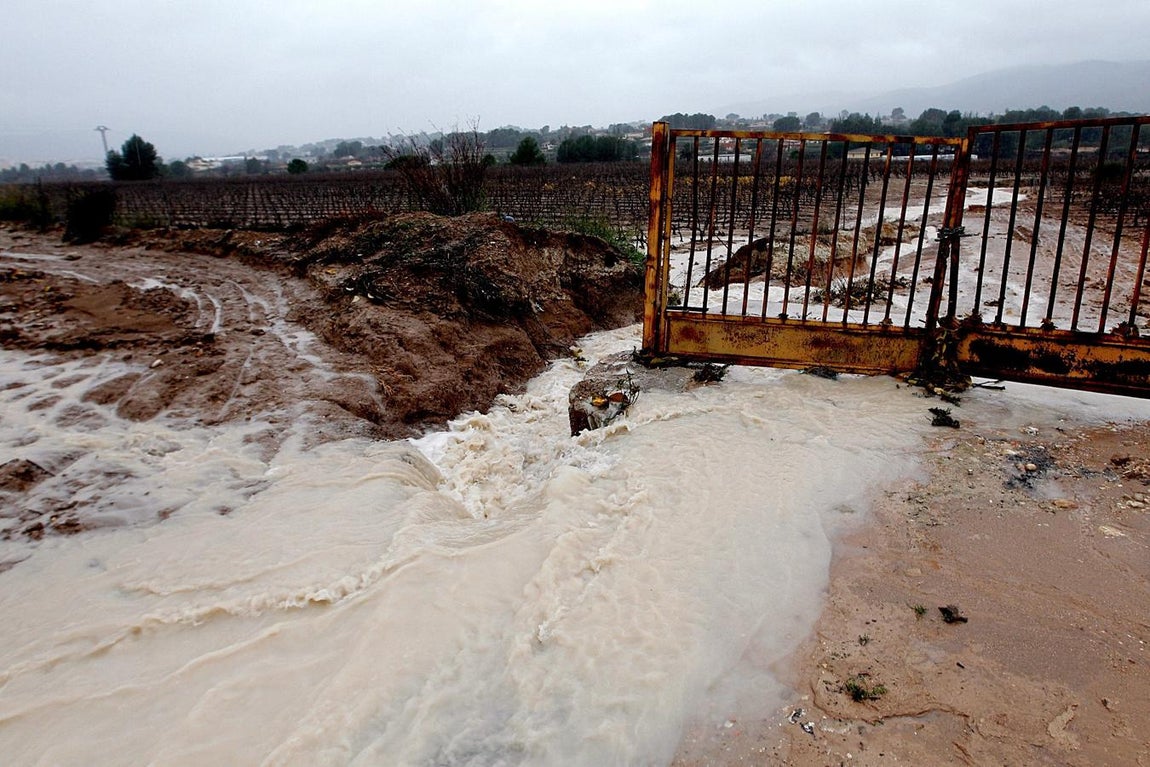 Desbordamiento del río Clariano. 