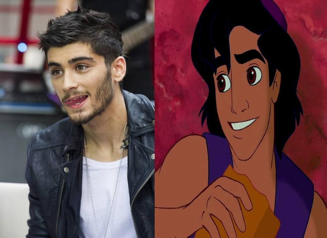 Zayn Malik y Aladdin. 