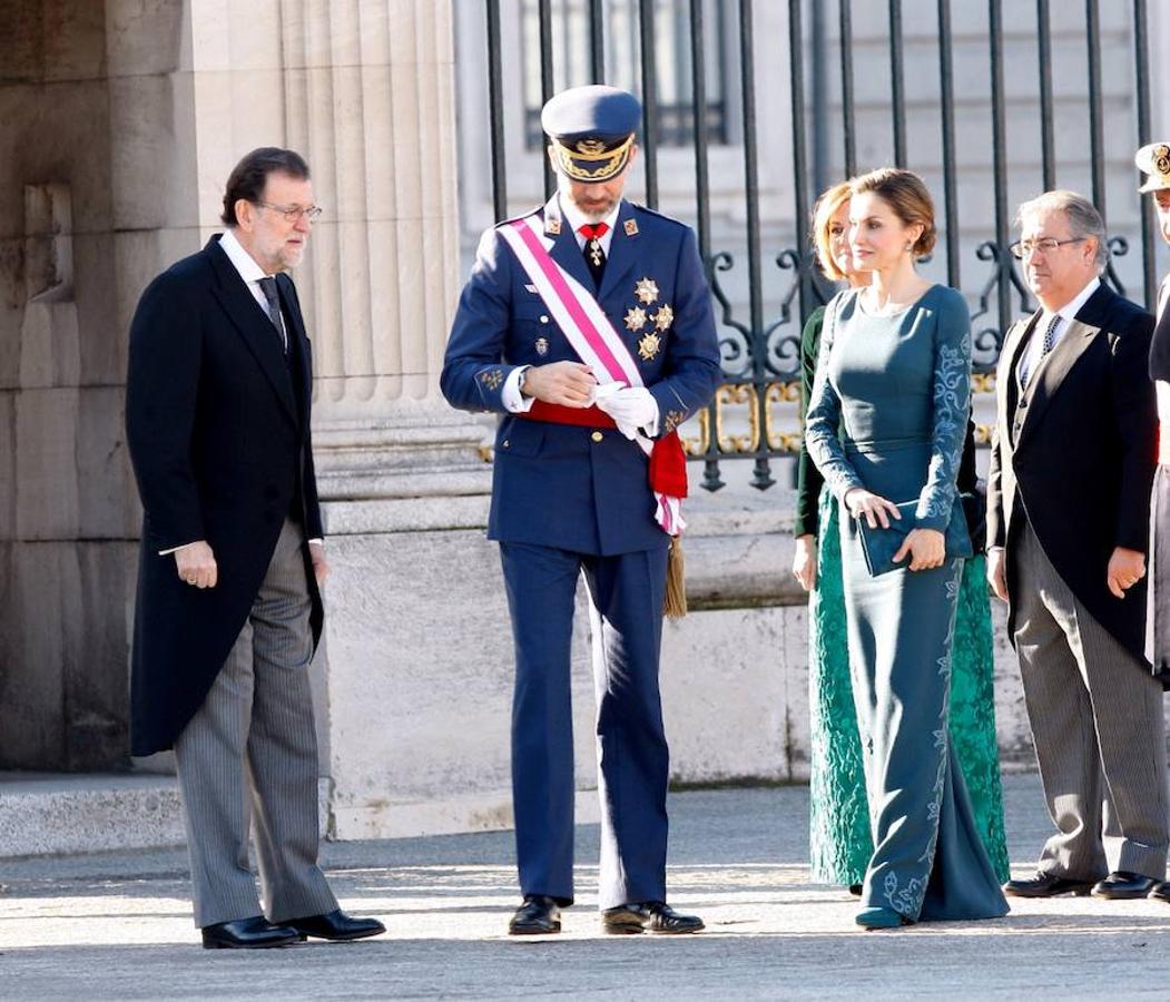 Doña Letizia repite vestido para celebrar la Pascua Militar